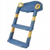 Nocniki - DESKA SEDESOWA Z NAKŁADKĄ DLA DZIECI ZE STOPNIAMI REGULOWANA NIEBIESKA - miniaturka - grafika 1