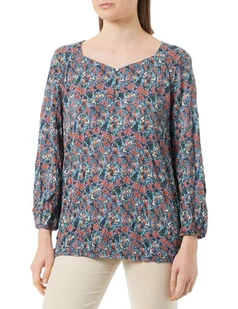 TOM TAILOR T-shirt damski, 32370 - granatowy mały Tie Dye Floral, XL - Koszulki i topy damskie - miniaturka - grafika 1