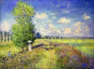 Plakaty - Galeria Plakatu, Plakat, The summer poppy field, Claude Monet, 50x40 cm - miniaturka - grafika 1