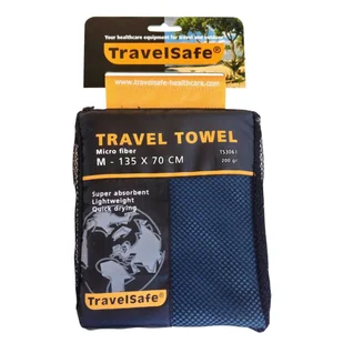 Ręcznik Travelsafe z mikrofibry, M, niebieski, TS3061 Van Bergen Sports (TS30610006) - Akcesoria turystyczne - miniaturka - grafika 1