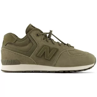 Buty sportowe damskie - Buty ocieplane New Balance W JrGV574HG1 zielone - grafika 1