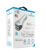 Ładowarki samochodowe - Apple Naztech N420 Dual Car Charger 2xUSB +kabel - miniaturka - grafika 1