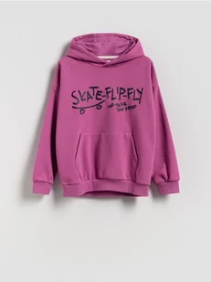 Reserved - Bawełniana bluza z kapturem - fioletowy - Kurtki i płaszcze dla chłopców - miniaturka - grafika 1