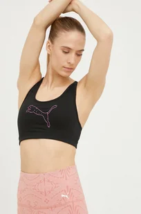 Puma biustonosz sportowy 4Keeps kolor czarny - Bielizna sportowa damska - miniaturka - grafika 1