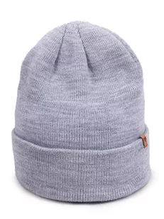 Czapka zimowa chłopięca szara wywinięta z logo 54-56 YOCLUB - Czapki damskie - miniaturka - grafika 1