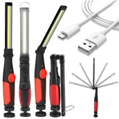 Oświetlenie warsztatowe - Lampa latarka warsztatowa z magnesem obrotowa - miniaturka - grafika 1