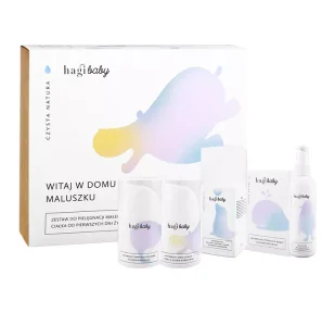 LABCHEM Hagi Baby zestaw do pielęgnacji małego ciałka "Witaj w domu maluszku" - Kosmetyki kąpielowe dla dzieci - miniaturka - grafika 1