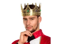 Dodatki do strojów karnawałowych - Korona Króla złota - 1 szt. - miniaturka - grafika 1