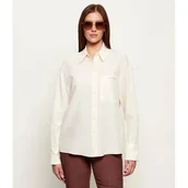 Koszule damskie - Patrizia Pepe Koszula Loose fit z dodatkiem lnu - miniaturka - grafika 1
