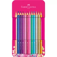 Przybory szkolne - Faber-Castell Kredki ołówkowe Faber-Castell Sparkle - 12 kolorów 201737 - miniaturka - grafika 1