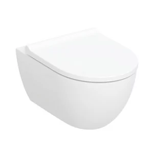 Geberit Acanto Zestaw Toaleta WC bez kołnierza + deska wolnoopadająca biały 502.774.00.1 - odbiór osobisty: Kraków, Warszawa, 29-Innych-Miast - Miski WC - miniaturka - grafika 1