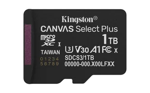 Kingston Technology Canvas Select Plus Gen3 1 TB MicroSDXC UHS-I Klasa 10 SDCS3/1TBSP - Karty pamięci - miniaturka - grafika 1