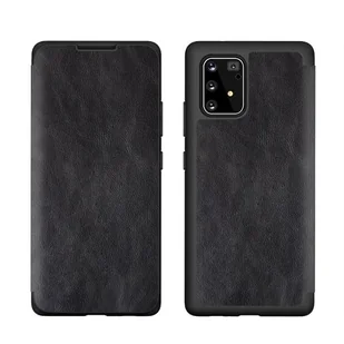 Etui Leather Book iPhone 12 6,7" Pro Max czarny/black - Etui i futerały do telefonów - miniaturka - grafika 1