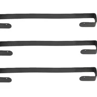 Wieszaki łazienkowe - Wieszak łazienkowy Jumi ścienny loft na ręczniki czarny 60cm 3szt - miniaturka - grafika 1