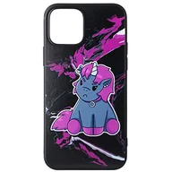 Etui i futerały do telefonów - Corimori – Grumpy Ruby, etui na telefon komórkowy do modelu Apple iPhone 12, etui ochronne do różnych telefonów komórkowych, czarno-fioletowe - miniaturka - grafika 1