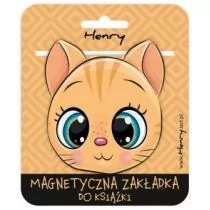 Henry Zakładka magnetyczna. Kotek rudy - Henry - Zakładki do książek - miniaturka - grafika 1
