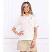 Koszulki i topy damskie - Tommy Hilfiger Polo PIQUE | Regular Fit - miniaturka - grafika 1