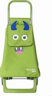 Torby i wózki na zakupy - Wózek na zakupy Rolser Joy 1700 Monster Kid limonkowy dla dzieci - miniaturka - grafika 1