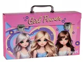 Przybory szkolne - KAYET Zestaw przyborów artystycznych w walizce 77 elementów GIRL POWER - miniaturka - grafika 1