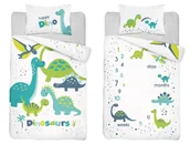 Pościel dla dzieci - Detexpol, Maya Moo, Pościel do łóżeczka, bambusowa, Dinuś, 100x135 - miniaturka - grafika 1