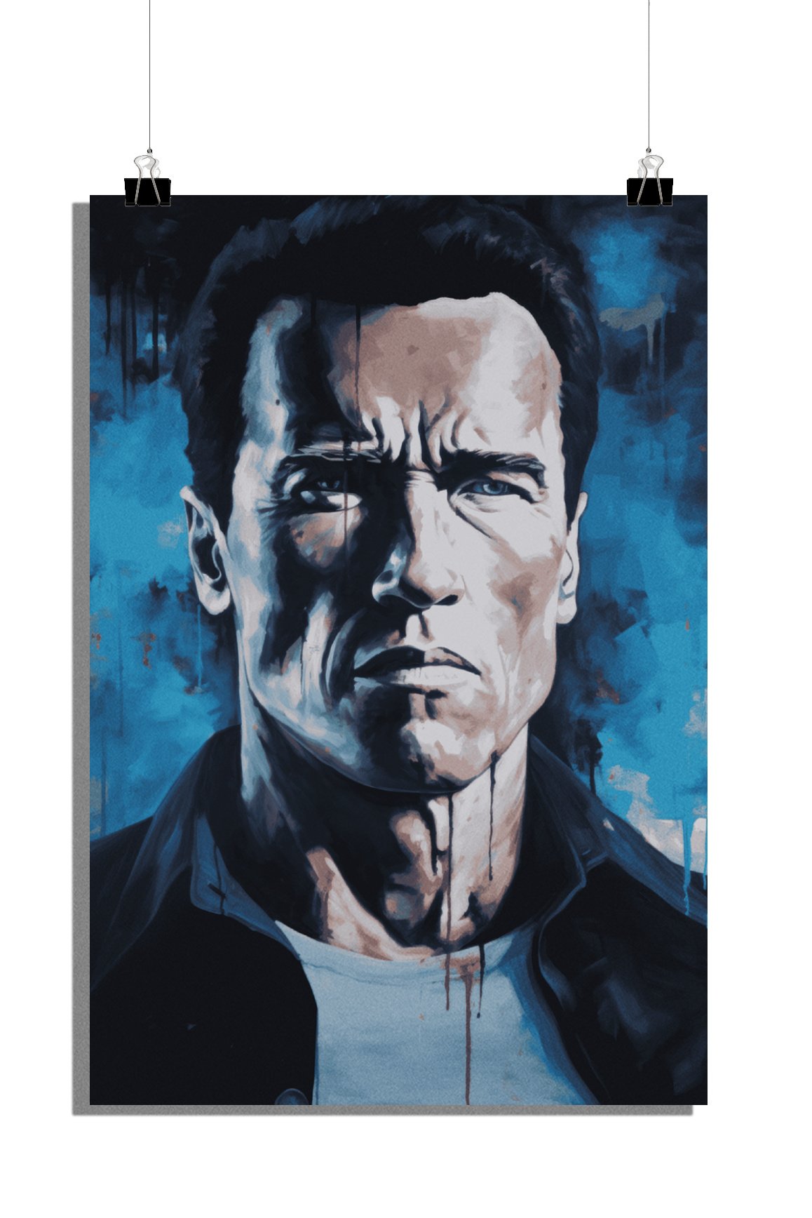 Plakat filmowy - Plakat Arnold Schwarzenegger - Plakat Terminator - 61x91cm - Idealny do oprawienia w ramę