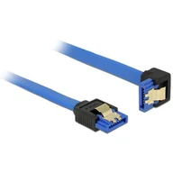 Kable komputerowe i do monitorów - Delock Kabel SATA III wtyczka kątowa 30cm niebieski 85090 - miniaturka - grafika 1