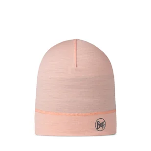 Czapka Buff Merino Lightweight Beanie solid coral - ONE SIZE - Czapki męskie - miniaturka - grafika 1