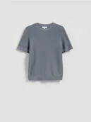 Koszulki męskie - Reserved - Sweter z krótkim rękawem - jasnoniebieski - miniaturka - grafika 1