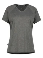 Koszulki sportowe damskie - rukka Koszulka funkcyjna "Magnula" w kolorze czarno-szarym - miniaturka - grafika 1