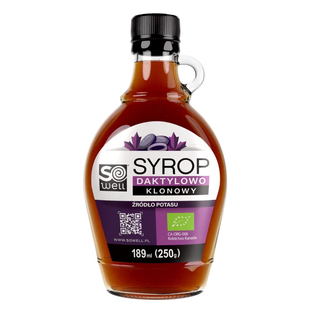 Syrop daktylowo-klonowy BIO 189 ml (250 g) SoWell