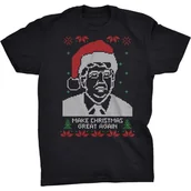 Koszulki męskie - Donald Trump Koszulka Świateczna Prezydent USA - miniaturka - grafika 1