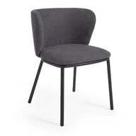 Krzesła - Ciemnoszare krzesła zestaw 2 szt. Ciselia – Kave Home - miniaturka - grafika 1