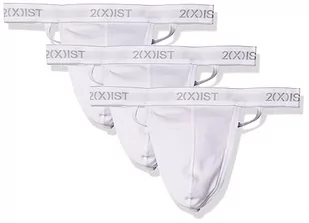 2(X)IST Męska niezbędna bawełna Y-back stringi 3-pak bielizna (opakowanie 3 szt.), biały, S - Majtki damskie - miniaturka - grafika 1