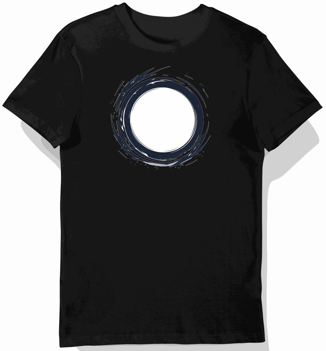 Koszulka męska czarna z motywem esportowych napisów 3XL