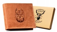 Portfele - Portfel skórzany Always Wild j. brązowy N992-CHM-DOG - miniaturka - grafika 1