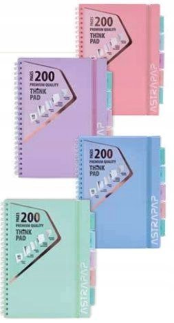 ND39_571209 KOLOZESZYT B5/100K KRAT OPR PP PASTEL LINE AST