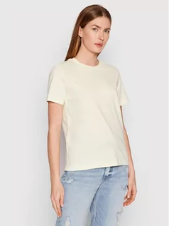 Koszulki i topy damskie - Calvin Klein T-Shirt K20K203677 Żółty Regular Fit - grafika 1