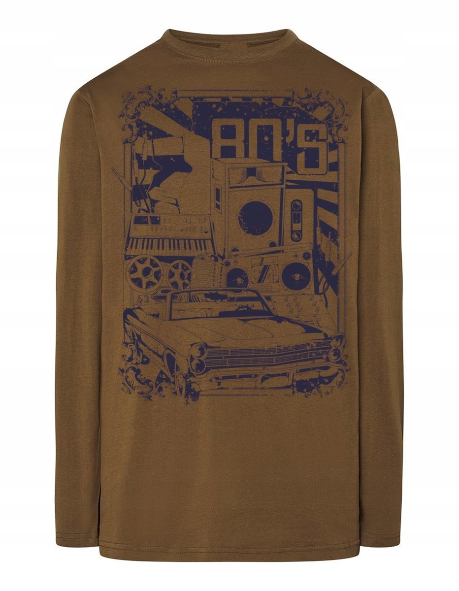 Longsleeve RETRO nadruk lata 80te 80s r.3XL
