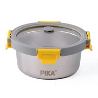 Pojemniki kuchenne - Pojemnik stalowy PIKA MetalShock 650 ml Srebrno-przezroczysty - miniaturka - grafika 1