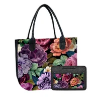 Torebki damskie - Zestaw Bertoni duża torba filcowa Lady XL Enigma + organizer - miniaturka - grafika 1