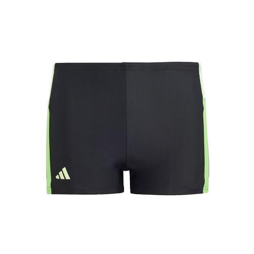 adidas Chłopięce bokserki do pływania Colorblock 3-Stripes, 1213, Czarny, 18 miesi?cy