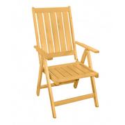 Fotele i krzesła ogrodowe - DOVER - drewniane rozkładane krzesło ogrodowe - miniaturka - grafika 1