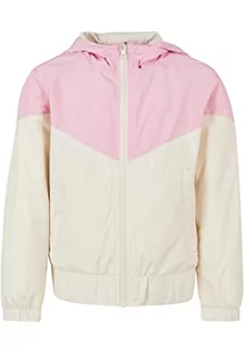 Kurtki i płaszcze dla dziewczynek - Urban Classics Damska wiatrówka dla dziewcząt Arrow, różowy/biały piasek, 110/116 cm - grafika 1