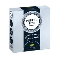 Mister Size Condoms prezerwatywy dopasowane do rozmiaru 49mm 3szt. - Prezerwatywy - miniaturka - grafika 1