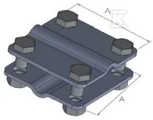 Piorunochrony - Złącze krzyżowe uniwersalne (dwie płytki) - miniaturka - grafika 1