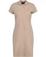 Sukienki - GANT Oryginalna sukienka damska Pique SS Dress Kleid Dry Sandard, Dry Sand, S - miniaturka - grafika 1