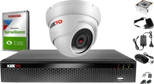 Keeyo H265+ Zestaw do monitoringu po skrętce 5MPx IR 25m 1TB - Zestawy do monitoringu - miniaturka - grafika 1