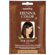 Farby do włosów i szampony koloryzujące - Venita Henna Color, odżywka koloryzująca, saszetka, 113 Jasny Brąz, 30 g - miniaturka - grafika 1