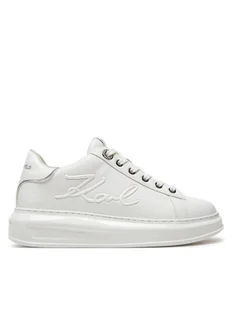 KARL LAGERFELD Sneakersy Kapri KL62548F Biały - Sneakersy damskie - miniaturka - grafika 1