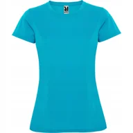 Koszulki i topy damskie - Koszulka Sportowa Damska T-shirt CONTROL DRY ROLY 0423 NIEBIESKI TURKUS M - miniaturka - grafika 1